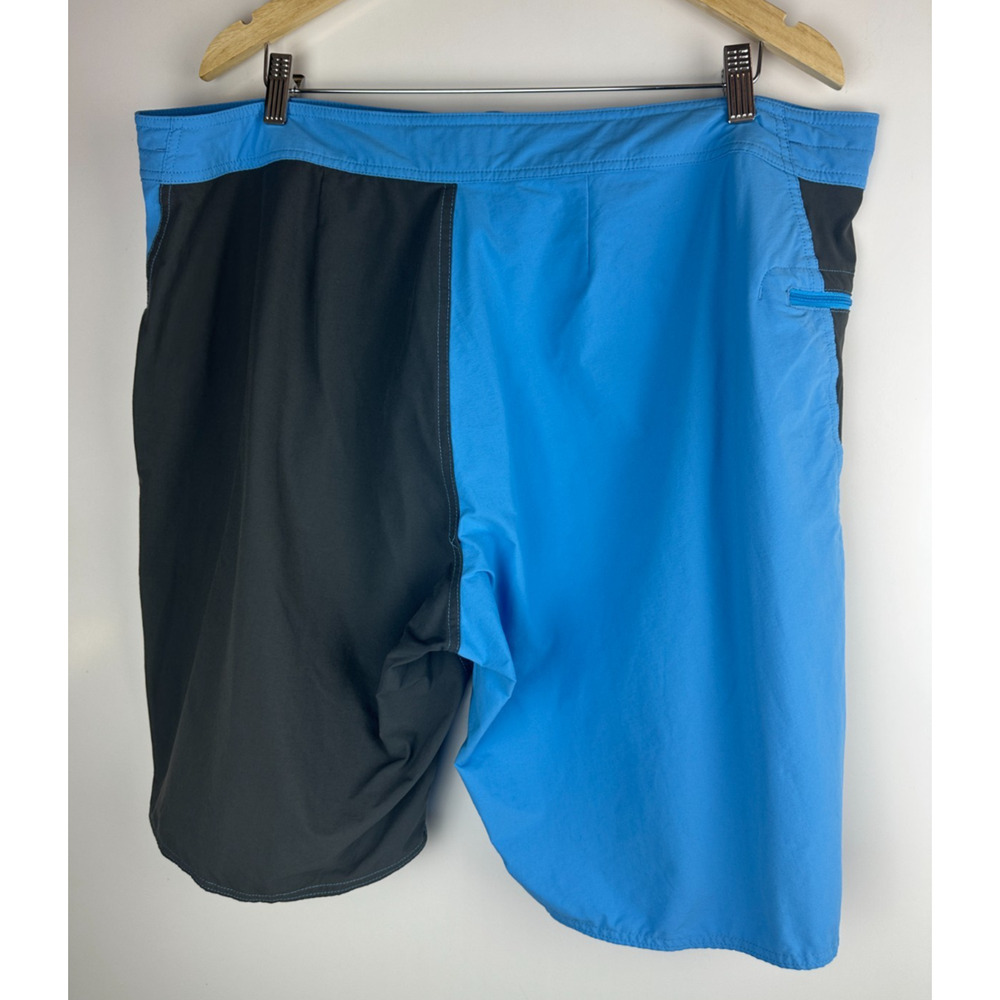 *Flawed Patagonia Men's Stretch Wavefarer Board Shorts Blue Gray Trunks Size 38 - Picture 12 of 13